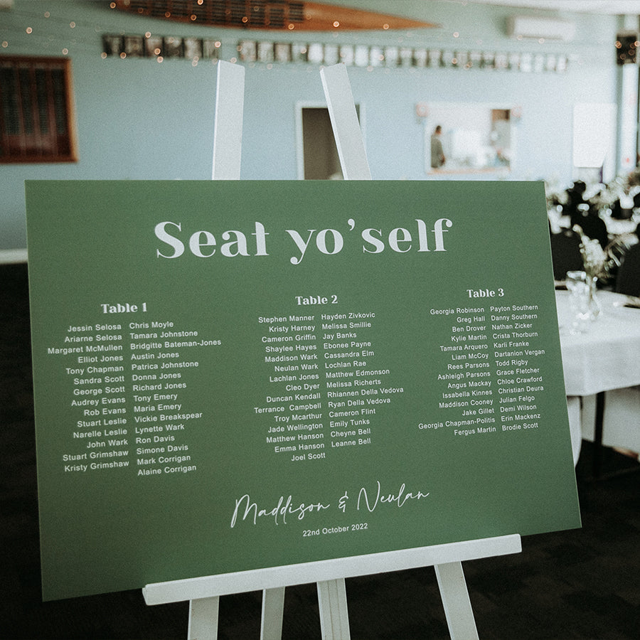 SEATING CHART + WELCOME SIGN PACKAGE