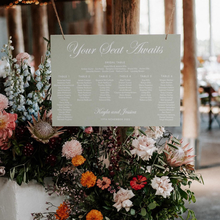 SEATING CHART + WELCOME SIGN PACKAGE