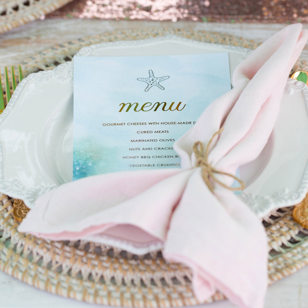 Baptism Menus & Place Cards