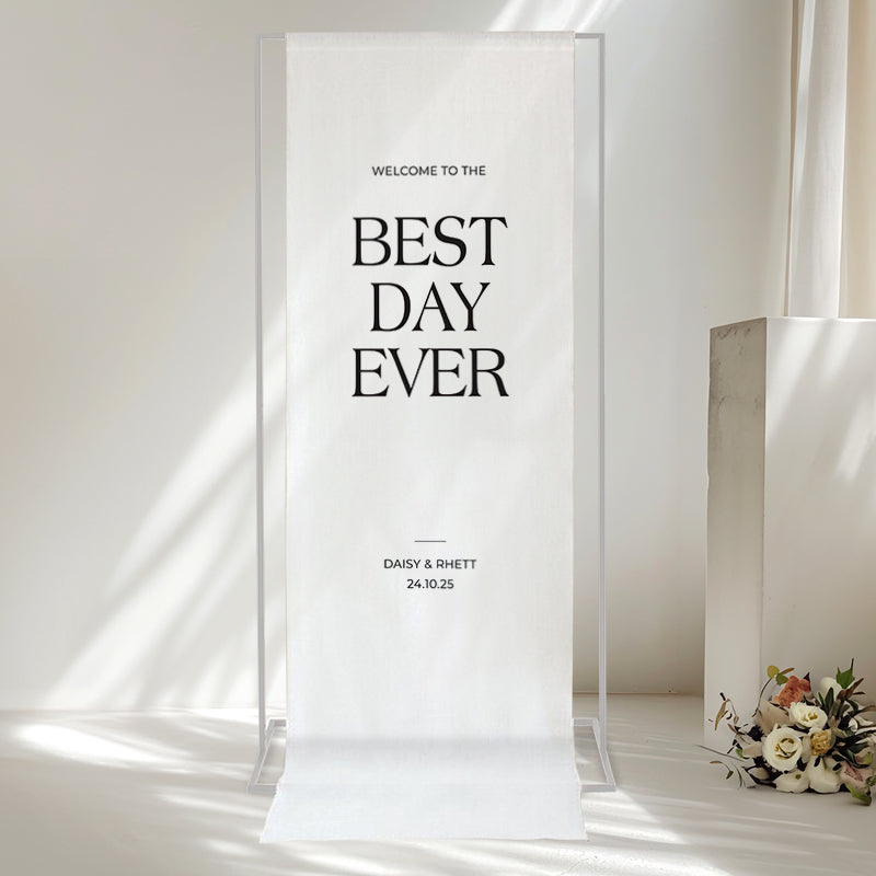 FABRIC SIGN 07 - Best Day Ever
