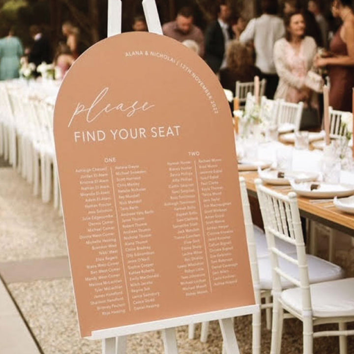 Welcome Sign &amp; Seating Chart Bundle 01
