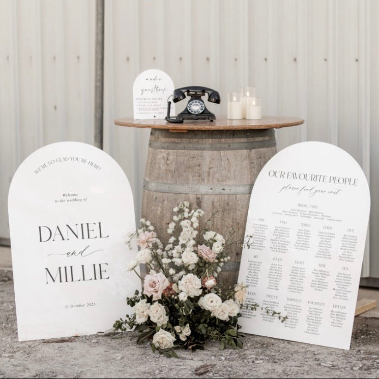 welcome sign and seating chart discounted bundle