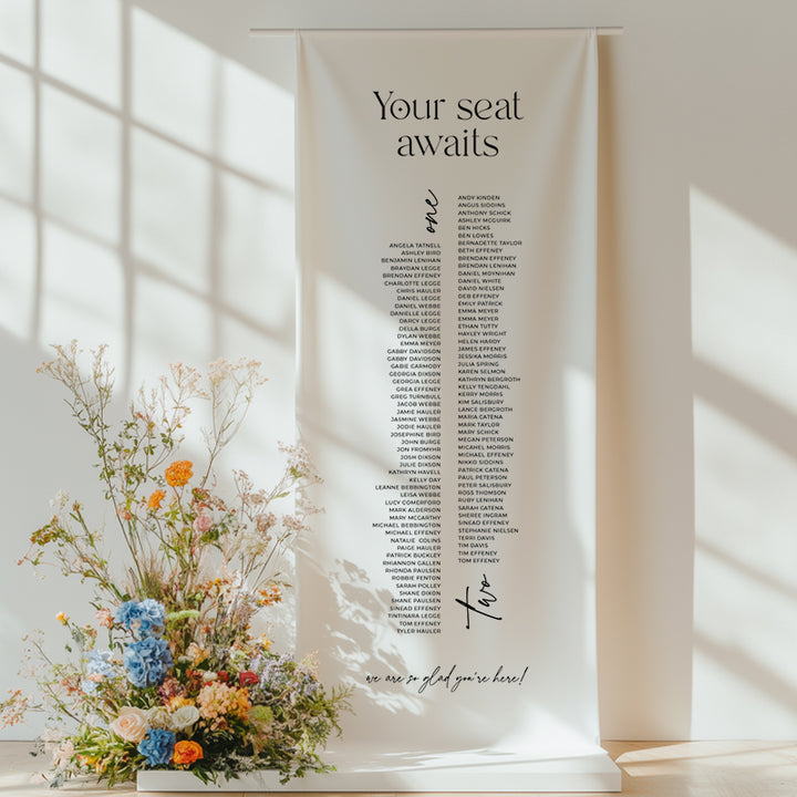 Abigail Fabric Seating Chart