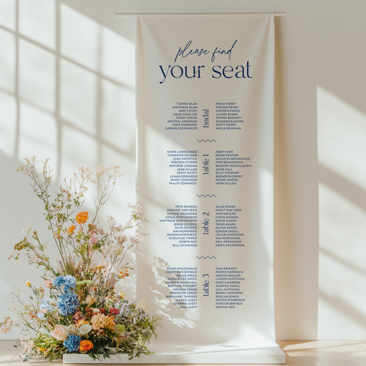 Abigail Fabric Seating Chart