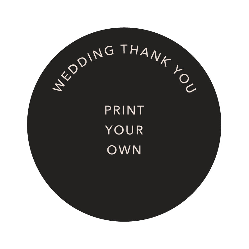 Print your own wedding thank you card