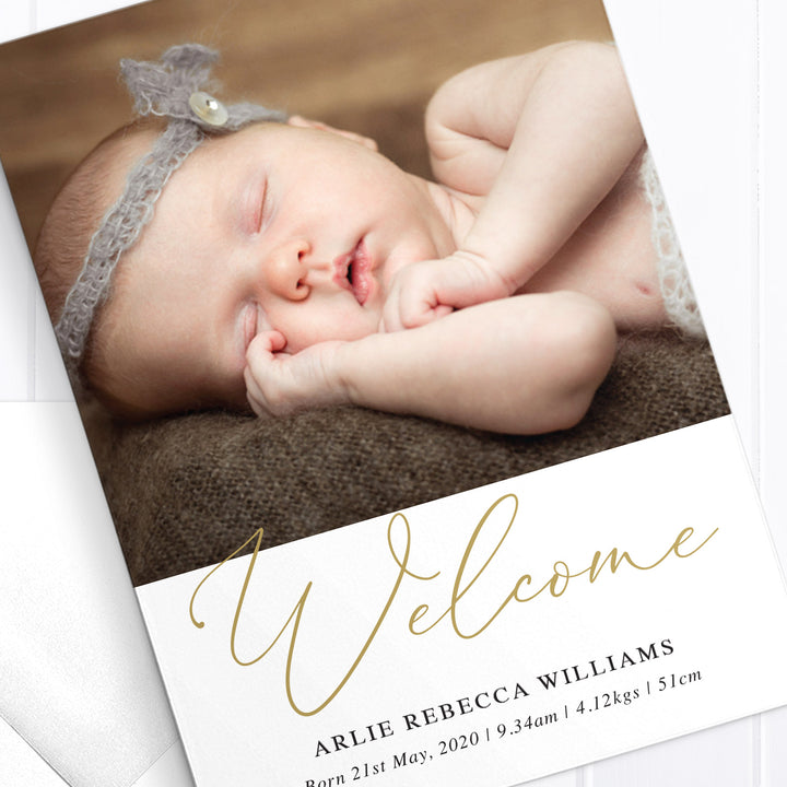 Baby Girl Birth Announcement - Arlie