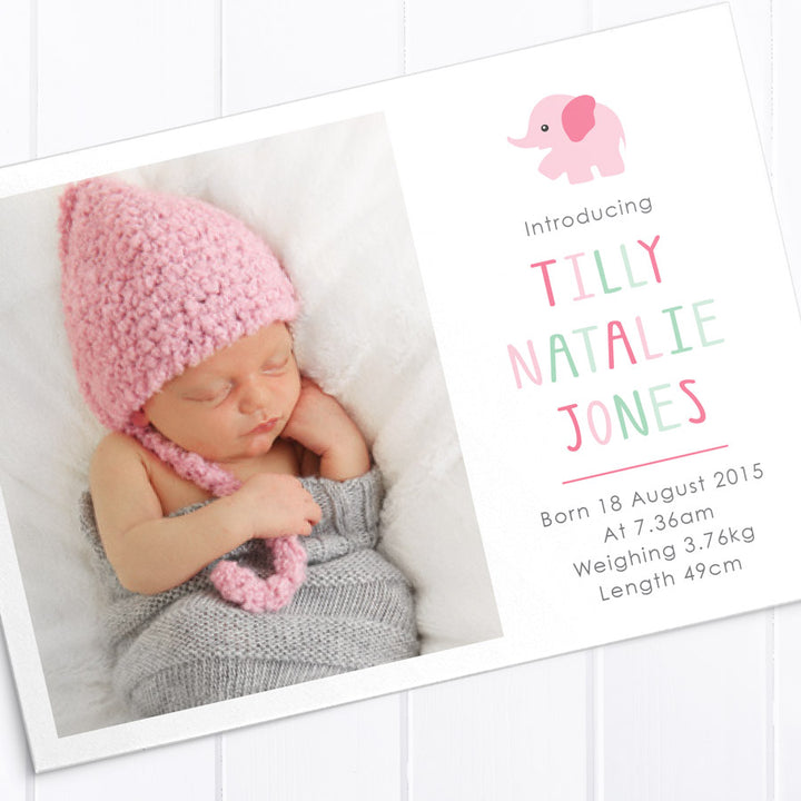 Baby Girl Birth Announcement - Tilly