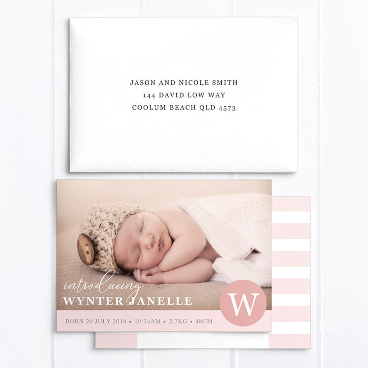 Baby Girl Birth Announcement - Wynter