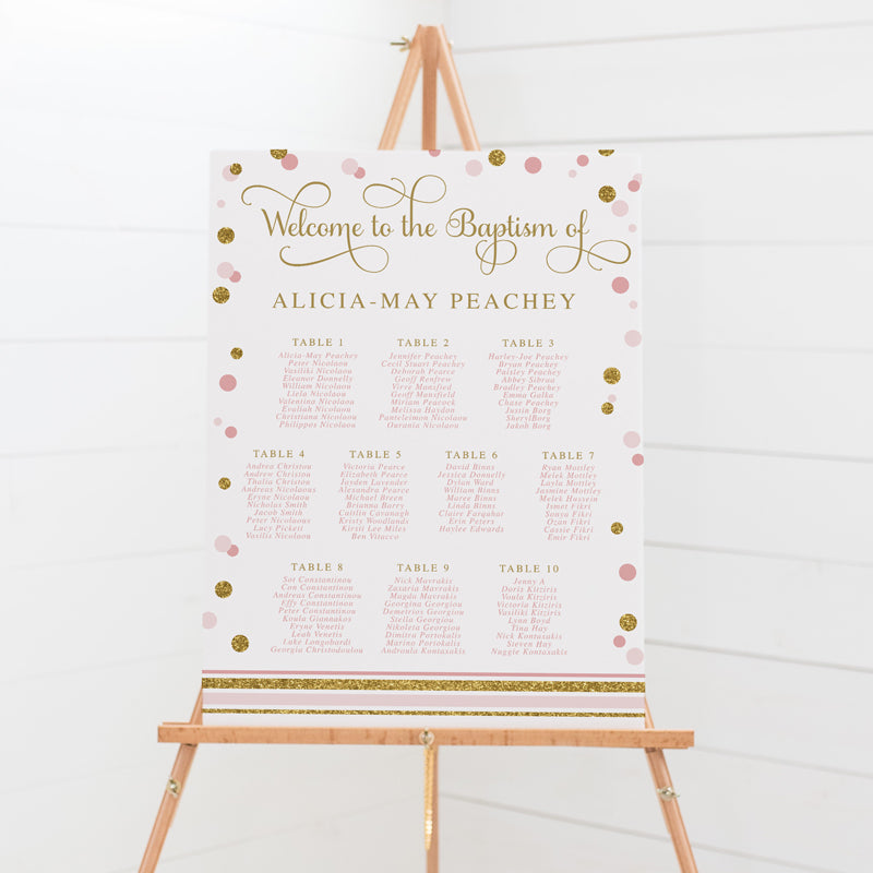 Katherine - Baptism Seating Chart