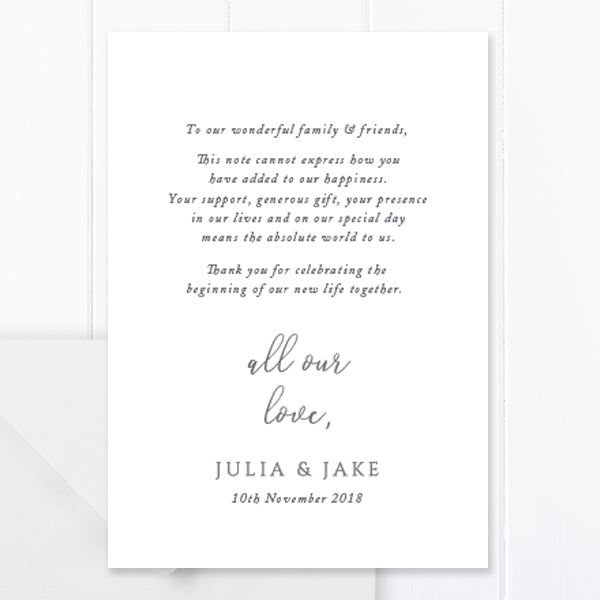 Wedding Thank You Card 22