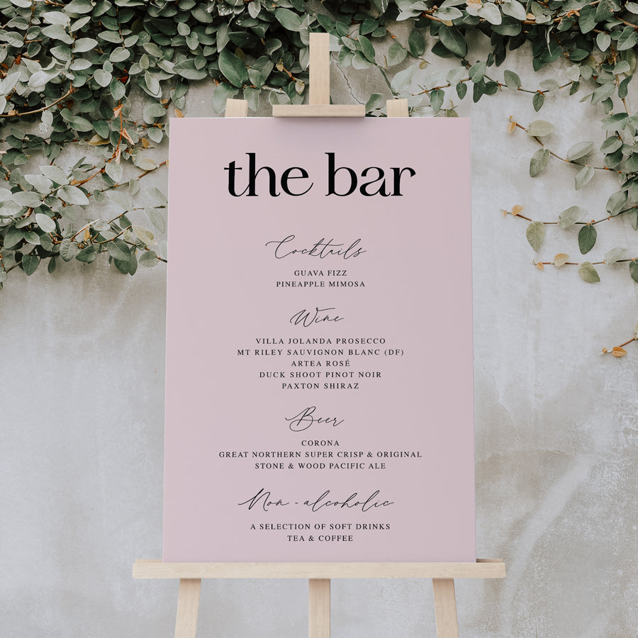 Wedding Bar and Beverages Signs – Peach Perfect Stationery wedding-bar-and-beverages-signs-peach-perfect-stationery
